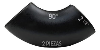 Codo Sold. De Acero Al Carbon 90° Cedula 40 Negro De 2-1/2  2