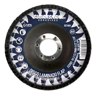 Disco Laminado Sudarshan G80 4-1/2 Paquete 100 Piezas Azul