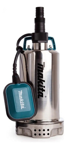 Bomba Sumergible 1- 1/2 C.f. Ac. Inox. Pf1100 Makita Color Azul Petroleo
