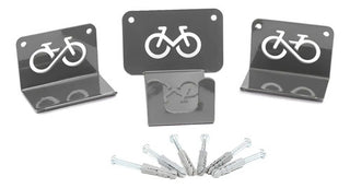 Rack Para Bicicletas Soporte De Pared C/ Gancho De Pedal Gris