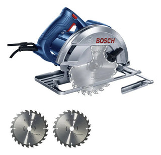 Sierra Circular Bosch Gks 150 1500w 7-1/4 PuLG. 127v 6000 Rpm Corte 64 Mm Con 2 Discos Guía Paralela Y Adaptador De Polvo (06016b30g1) Azul