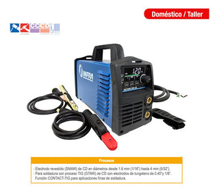 Soldadora Inversora Infra Arctron 200 Lcd 30-200amp Azul