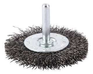 Makita Carda Redonda De Alambre 2-1/2 PuLG Zanco 1/4 Plateado