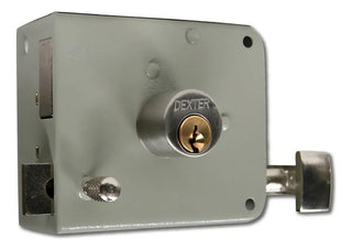 Cerradura Sobreponer Izq Instala Facil Gris Dexter 6761