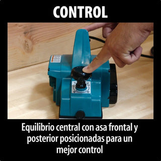 Cepillo Eléctrico Para Madera Makita 1912b 4-3/8 PuLG 850w Turquesa