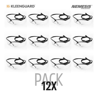 Lentes De Seguridad Nemesis Claro Paquete 12 Pzs