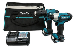 Combo Makita Clx228 Atornillador + Rotomartillo Color Verde Makita Frecuencia 12v Azul