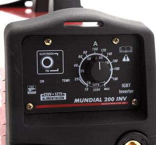 Máquina Soldadora Tipo Inversor Mundial 200 Amp Rojo/negro