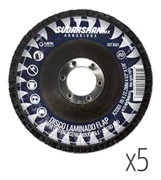 Pack Discos Laminados Sudarshan (g40 G60 G80 G120) 5 Pzs C/u Azul