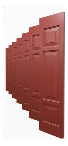 Duela Lamitec Rectángulo Cuadrado 91 Cm - 10 Pzas Rojo