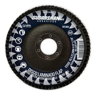 Disco De Lija Grano 60 Tipo 29 4 1/2 X 7/8 (paq. 100 Pz) Azul