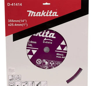 Disco Diamante 14 Corte Metal Makita D41414 Azul Turquesa