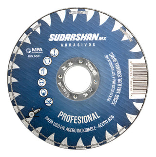 Disco De Corte Para Metal 4-1/2 Pulgadas Premium 50 Pzs Negro