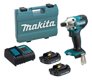 Atornillador De 1/4 Inalámbrico Makita Dtd156sye+ Estuche Turquesa