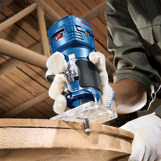 Bosch Gkf 550 Router 33000rpm Con Base Recta Acrílica 550w Azul