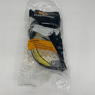 Lentes De Seguridad Nemesis V30 Ámbar Negro Protección Uv Para Adultos
