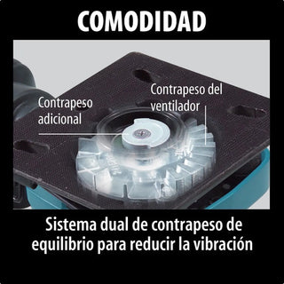 Lijadora Orbital Makita Bo4556 Velcro Azul 50hz/60hz 120v Azul 50 Hz/60 Hz