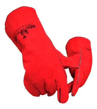 Guante Para Soldar Red Force De Lincoln 14  Wt52885 Rojo