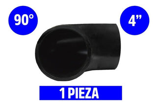 Codo Soldable De Acero Al Carbon 90° Cedula 40 Negro De 4
