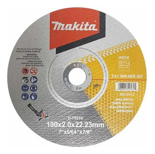 Disco De Corte Metal Inoxidable Makita 7 PuLG D-75574 50 Pz Gris