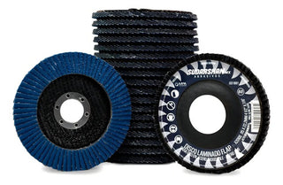 Disco De Desbaste 115mm Sudarshan Metales Y Acero Inoxidable Grano 60 Negro/azul