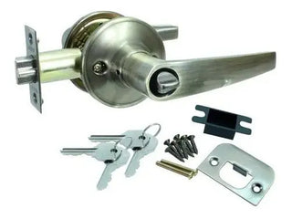 Cerradura Chapa Para Puerta Recamara/principal Latón Antiguo - Cromado