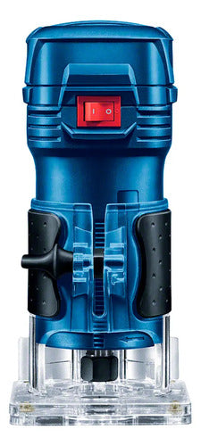 Bosch Gkf 550 Router 33000rpm Con Base Recta Acrílica 550w Azul