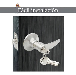 Cerradura Manija Dexter Granito Puerta Recámara Principal Satinado 6636