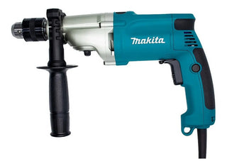 Taladro Percutor Eléctrico De 13mm Makita Makita Hp2050h 720w + Accesorio Con Maletín De Transporte Turquesa