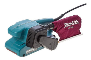 Lijadora De Banda Makita 9911 Profesional 650w 120v 3x18puLG Turquesa