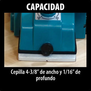 Cepillo Eléctrico Para Madera Makita 1912b 4-3/8 PuLG 850w Turquesa