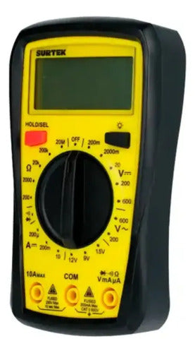 Multímetro Digital Compacto Surtek Profesional 600v