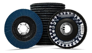 Disco De Lija Grano 120 Tipo 29 4 1/2 X 7/8 (paq. 10 Pz) Azul
