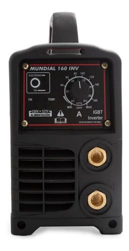 Máquina Soldadora Tipo Inversor Mundial 160 Amp Rojo Y Negro
