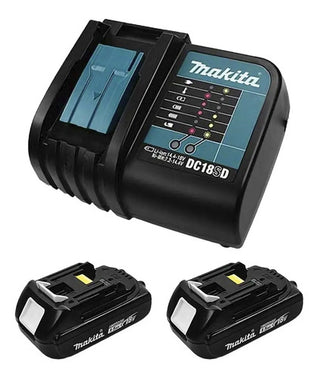 Kit Rotomartillo Inalambrico Y Atornillador Impacto 1/4 Makita Dlx2414x7b Brushless Color Negro