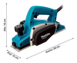 Cepillo Eléctrico Makita M1902b 3-1/4 PuLG 16000rpm 580w Azul