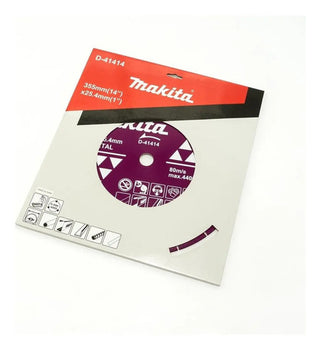Disco Diamante 14 Corte Metal Makita D41414 Azul Turquesa