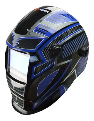 Careta Electronica Automatica Blister Tecmen Sombra 9-13 Tip Color Azul