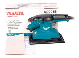 Lijadora Orbital Makita Profesional Mt M9201b 93mm X 185mm Turquesa