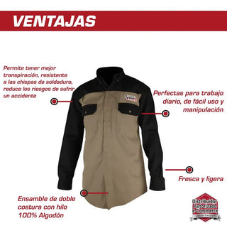 Camisola No Fr Profesional Rfta Lincoln Electric T-mediana Beige Lisa M