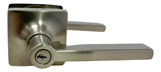 Cerradura Dexter Manual Tubular Jaspe Satín C/ Llave Níquel Satinado