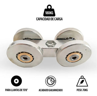 50 Pz Carretilla Wilcott 9100 Reforz C/perforación Riel1500