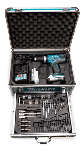 Kit Taladro Rotomartillo Atornillador Ph02x1 18v 2 Baterías Turquesa