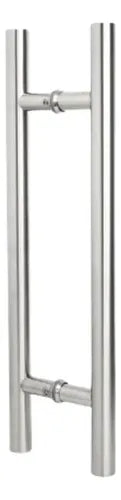 Jaladera Inoxidable Satín Tipo H 1.2 Mt Calibre Resistente Plateado