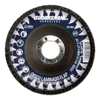 Disco De Lija Grano 80 Tipo 29 4 1/2 X 7/8 (paq. 40 Pz)