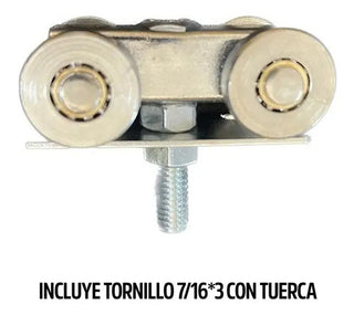 10 Carretilla Wilm16 Galv Perforación Riel1400 Cent/bronce