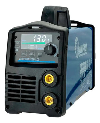 Soldadora Inversora Infra 200amp Arctron 200 Lcd 110/220v Az Azul
