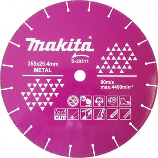 Disco Diamante 14 Corte Metal Makita D41414 Azul Turquesa