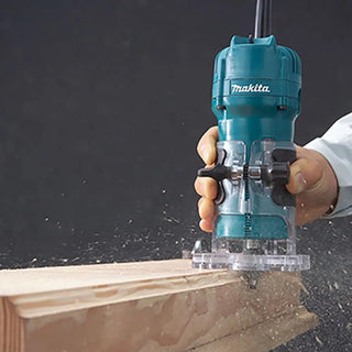 Recortador 1/4 Makita 3709 + Jgo Brocas 6pz P/router