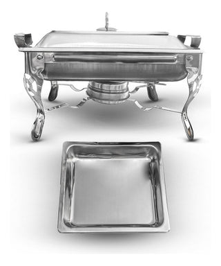 Chafer Bufetera Plegable Chico 4.5l  De Acero Inoxidable